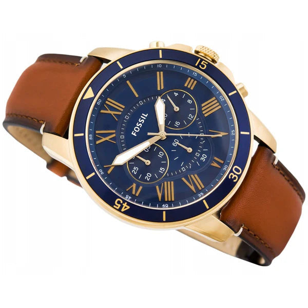 Fossil FS5268 Grant Blue Dial Men's Watch