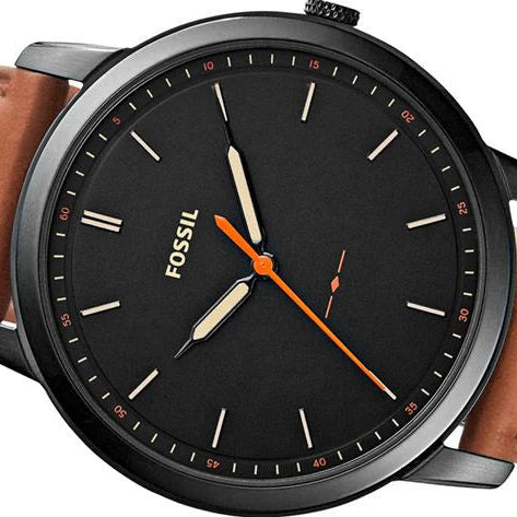 Fossil FS5305 The Minimalist Three-Hand Black-Tone Stainless Steel Men's Watch