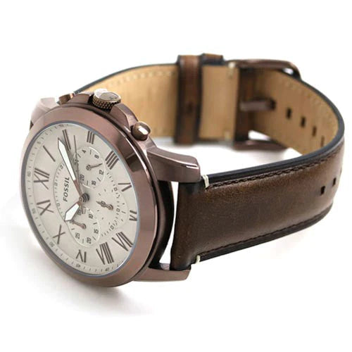 Fossil FS5344 Grant Brown Leather Men's Watch