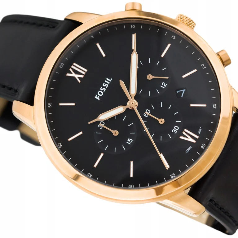Fossil FS5381 Neutra Chronograph Black Dial Men's Watch