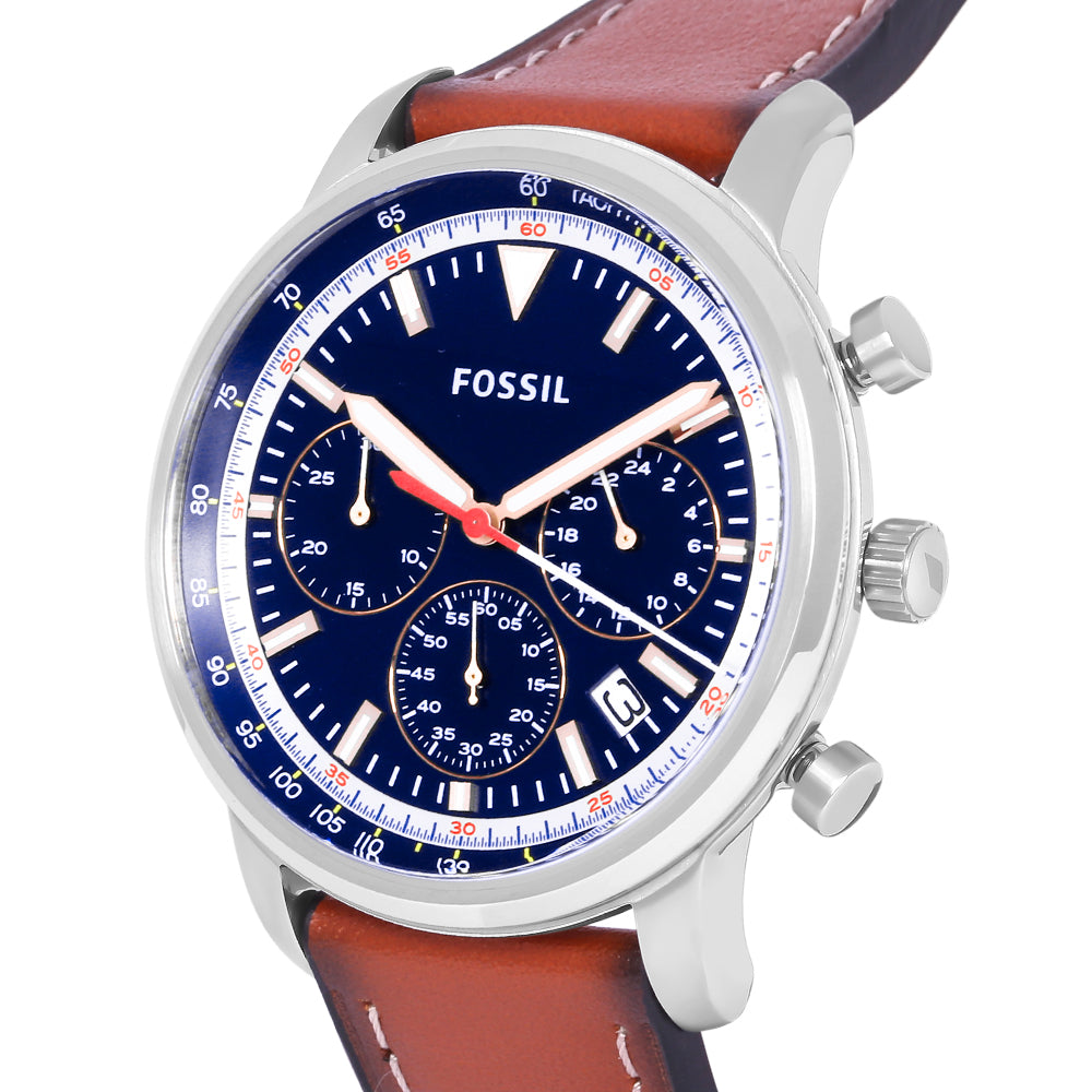 Fossil FS5414 Goodwin Brown Leather Men's Watch