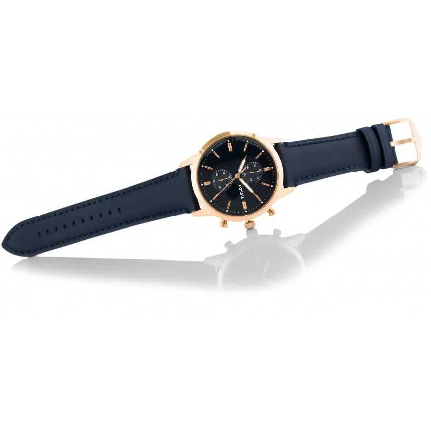 Fossil FS5436 Townsman Navy Leather Men's Watch