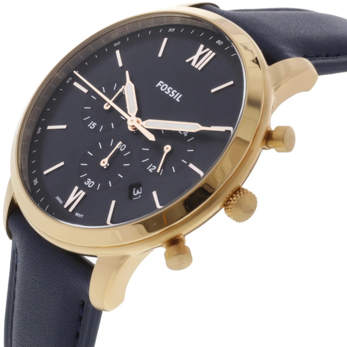 Fossil FS5454 Neutra Navy Leather Men's Watch