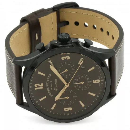 Fossil FS5608 Forrester Black-Tone Stainless Steel Men's Watch
