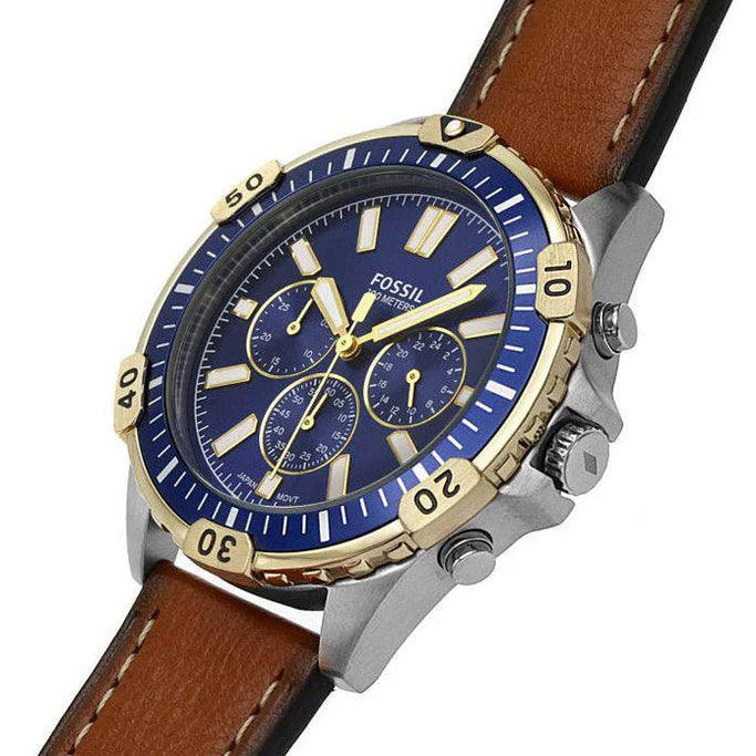 Fossil FS5625 Garrett Stainless Steel Quartz Dress Chronograph Men's Watch