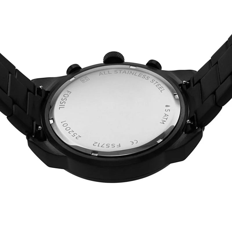 Fossil FS5712 Bronson Black Stainless Steel Men's Watch