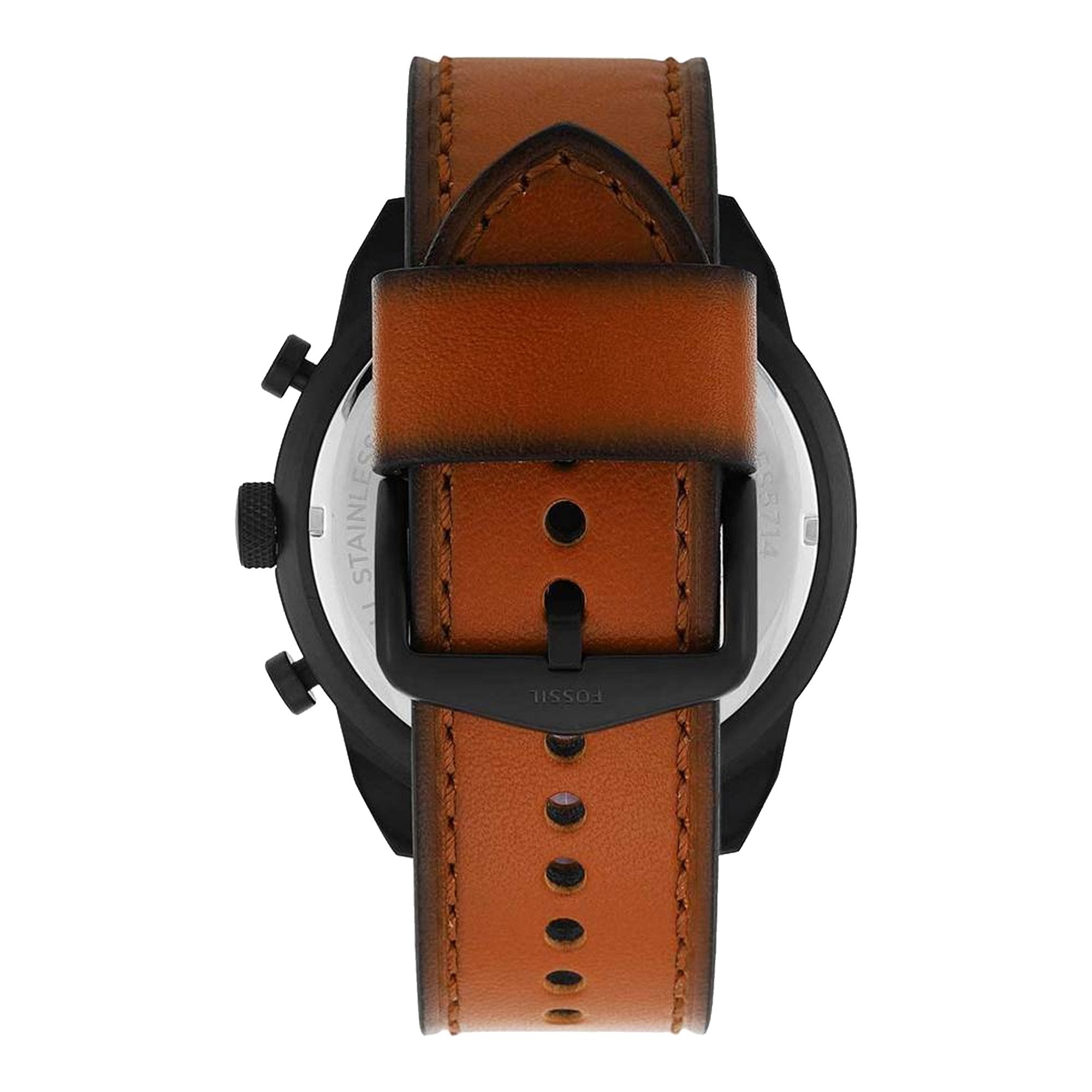 Fossil FS5714 Bronson Chronograph Black-Tone Stainless Steel Men's Watch
