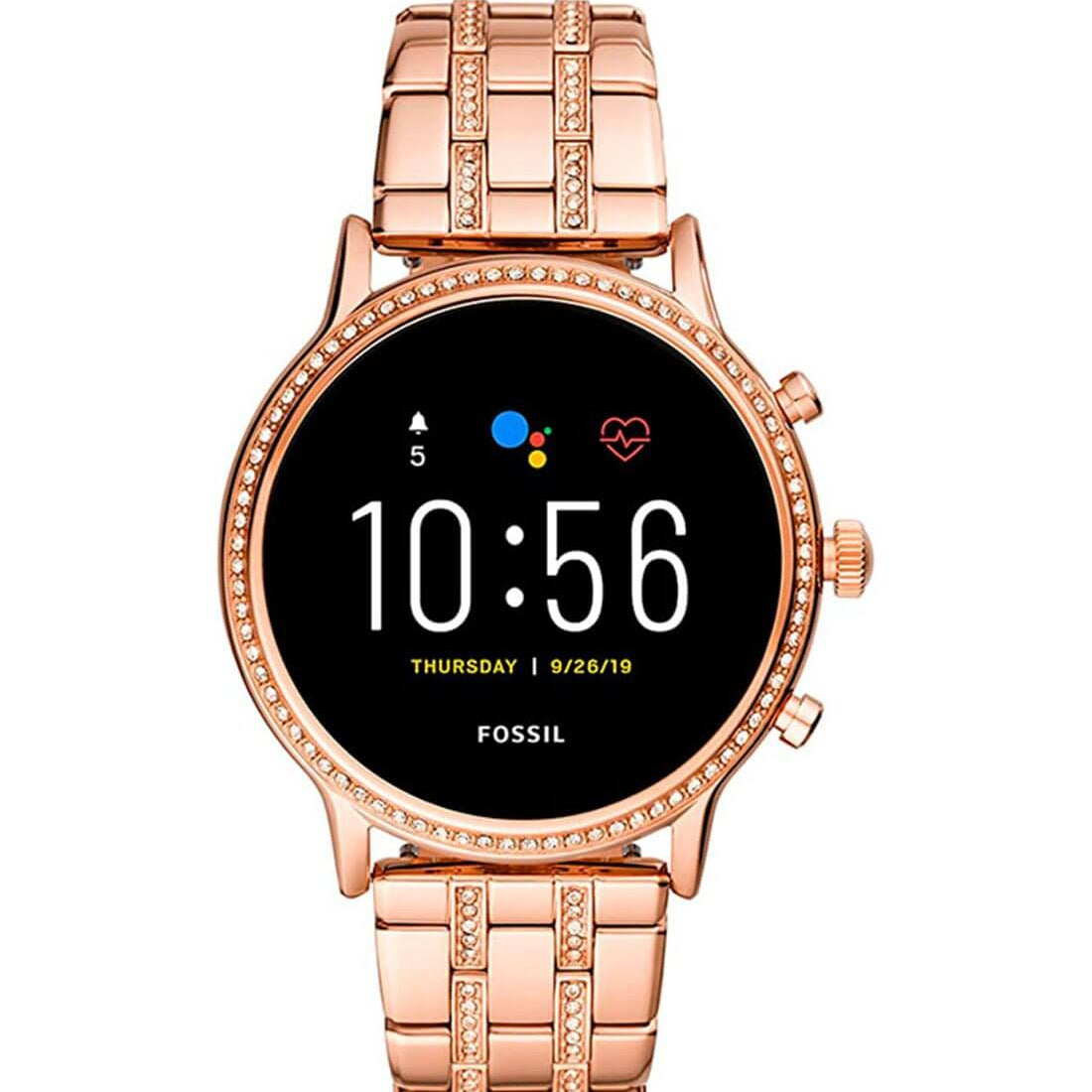Fossil FTW6035 HR Rose Gold-Tone Women's Watch