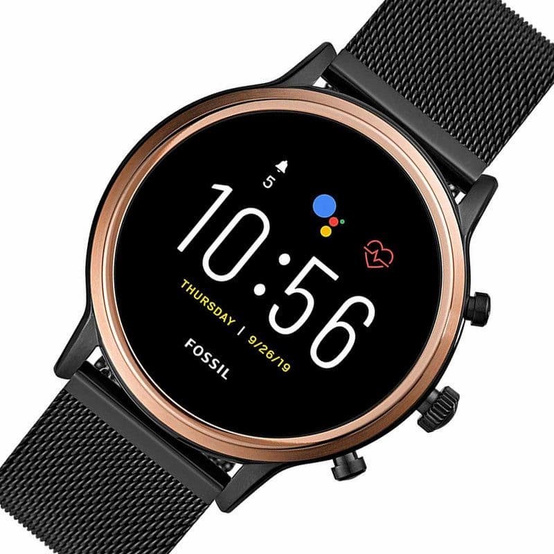 Fossil FTW6036 HR Gold Black Women's Watch
