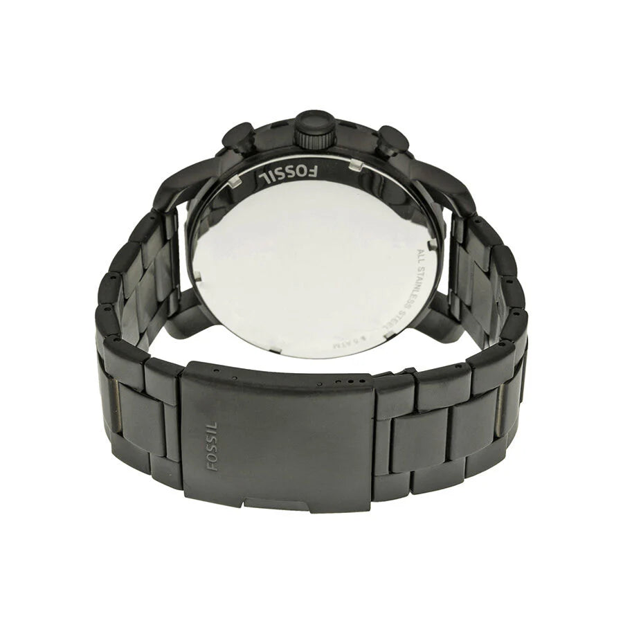 Fossil JR1356 Nate Chronograph Black Ion-plated Men's Watch