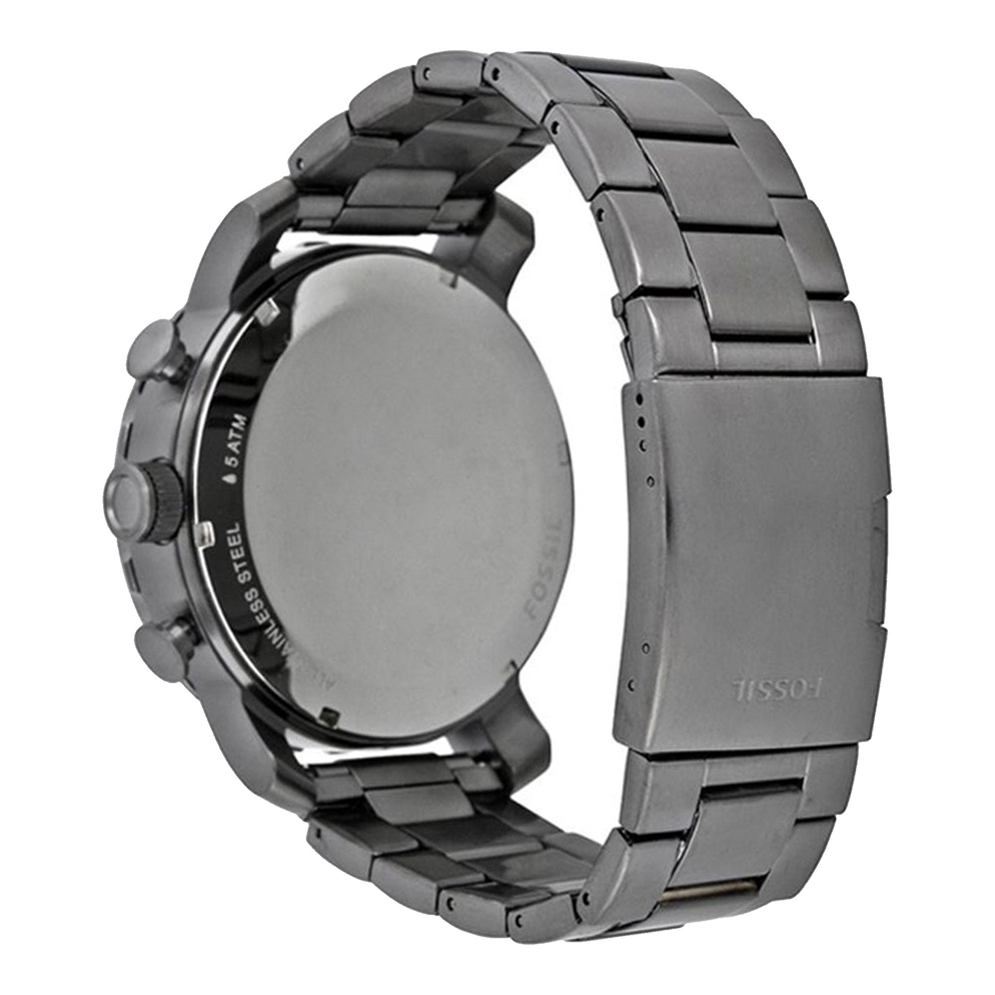 Fossil JR1437 Nate Chronograph Smoke Grey Dial Men's Watch