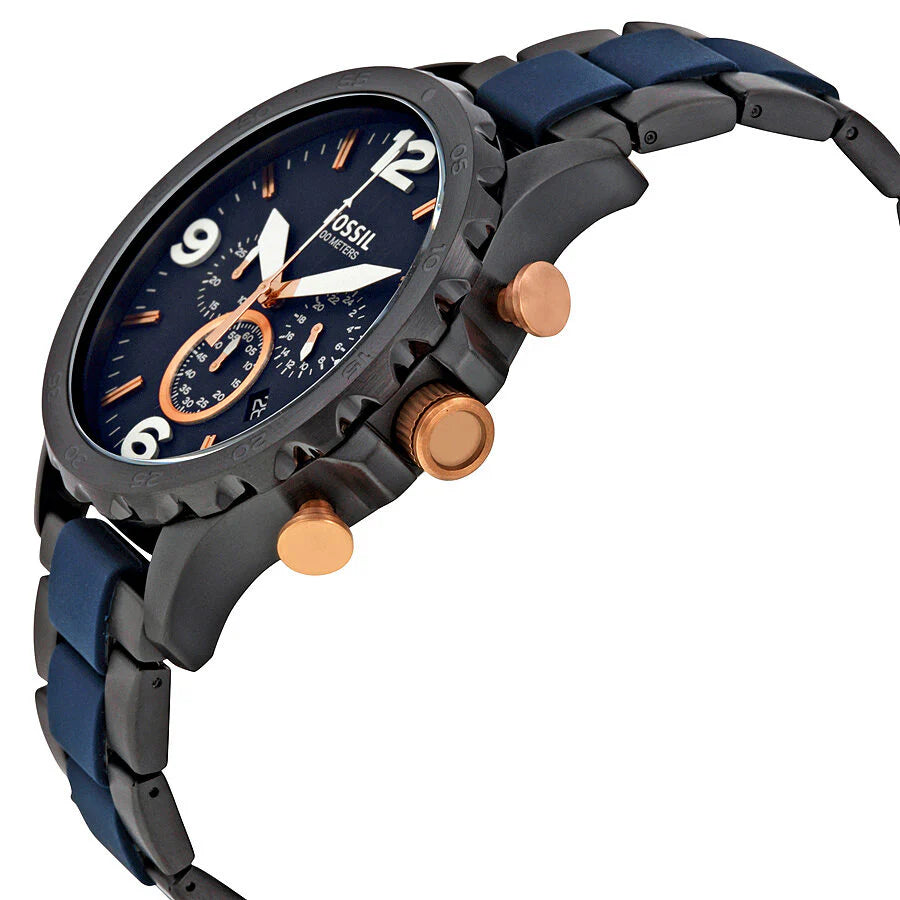 Fossil JR1494 Nate Chronograph Blue Dial Men's Watch