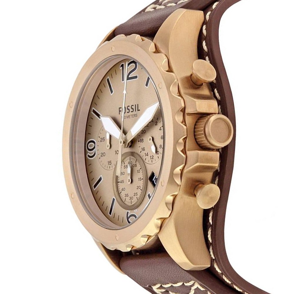 Fossil JR1495 Nate Gold tone Men's Watch