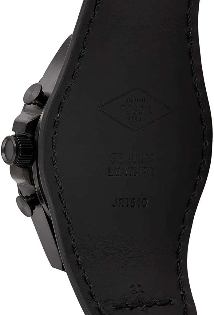 Fossil JR1510 Nate Chronograph Black Dial Men's Watch