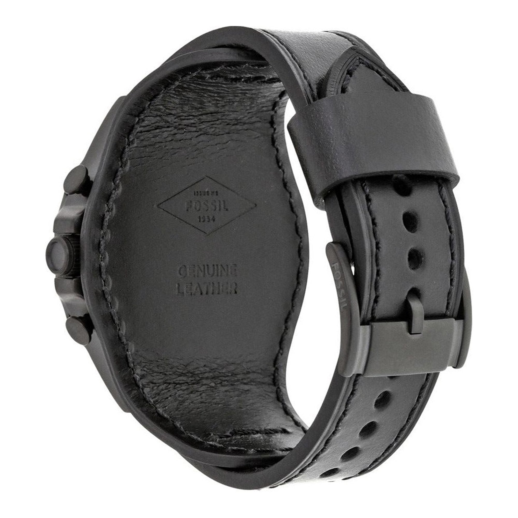 Fossil JR1510 Nate Chronograph Black Dial Men's Watch