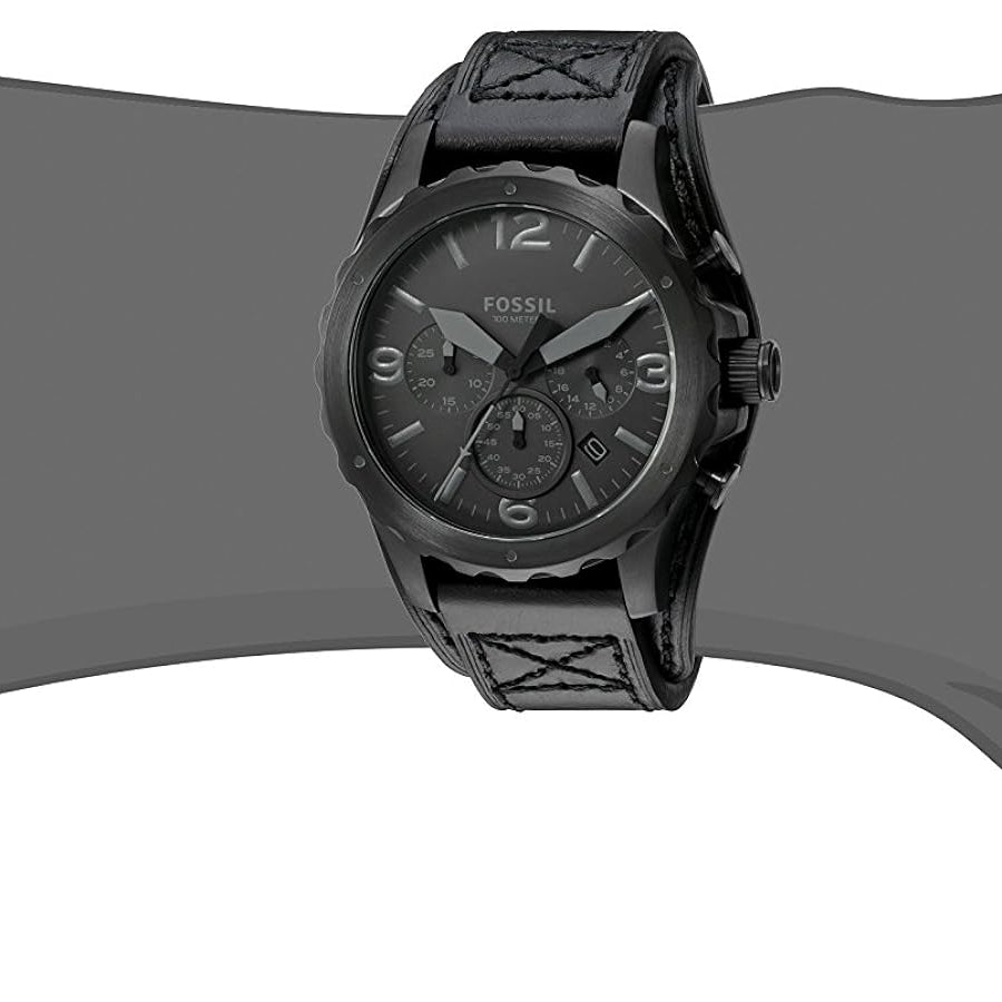 Fossil JR1510 Nate Chronograph Black Dial Men's Watch