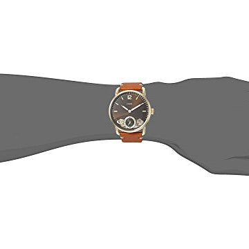 Fossil ME1166 The Commuter Twist Brown Leather Band Men's Watch