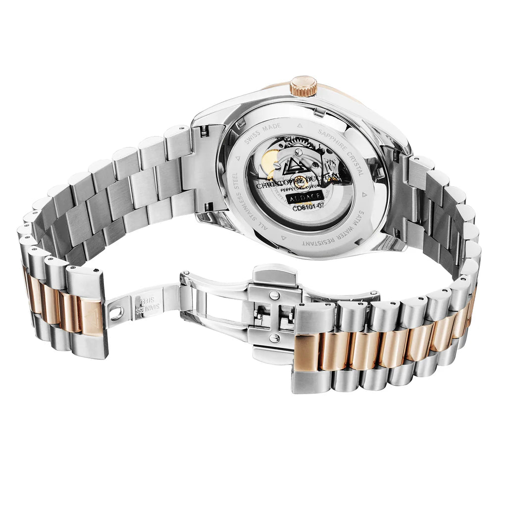 Fossil ME3075 Townsman Automatic Beige Skeleton Dial Men's Watch