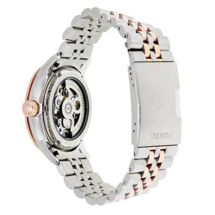 Fossil ME3075 Townsman Automatic Beige Skeleton Dial Men's Watch
