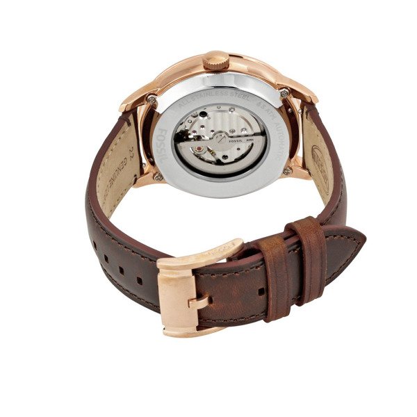 Fossil ME3078 Townsman Automatic Beige Skeleton Dial Men's Watch