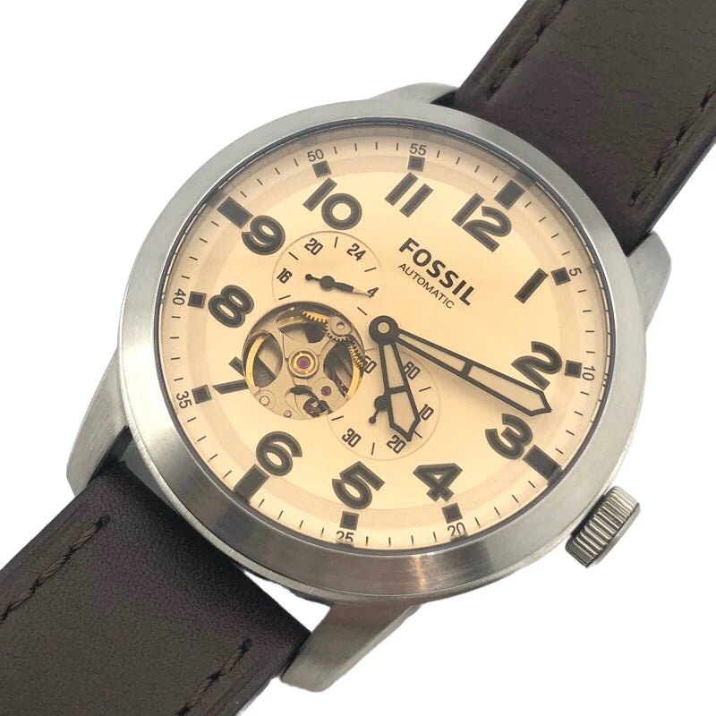 Fossil ME3119 Pilot 54 Silver Dial Men's Watch