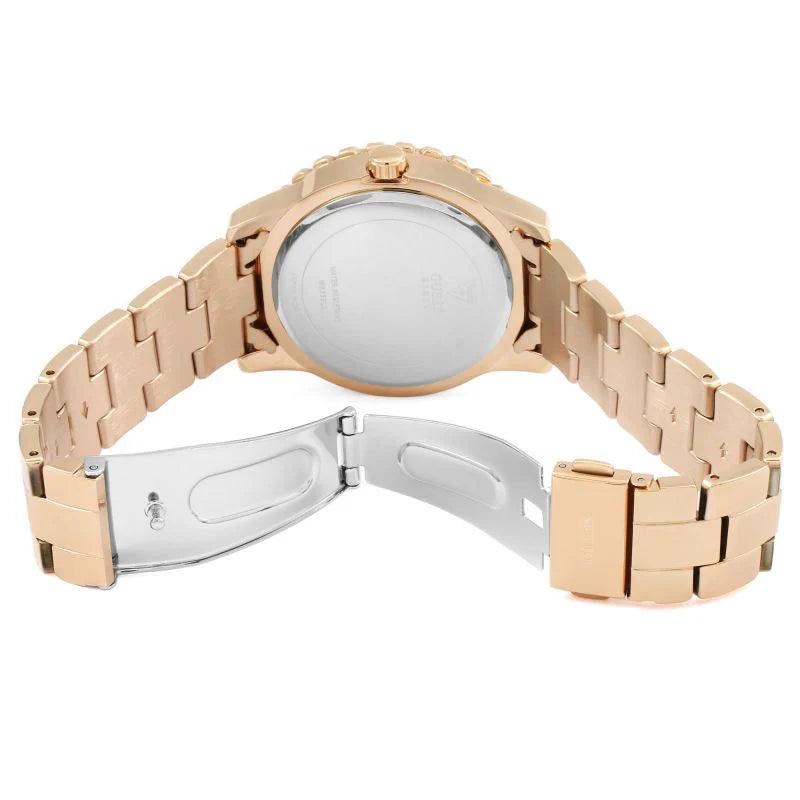 Guess W0335L3 Crystal Paved Rose Gold Women's Watch