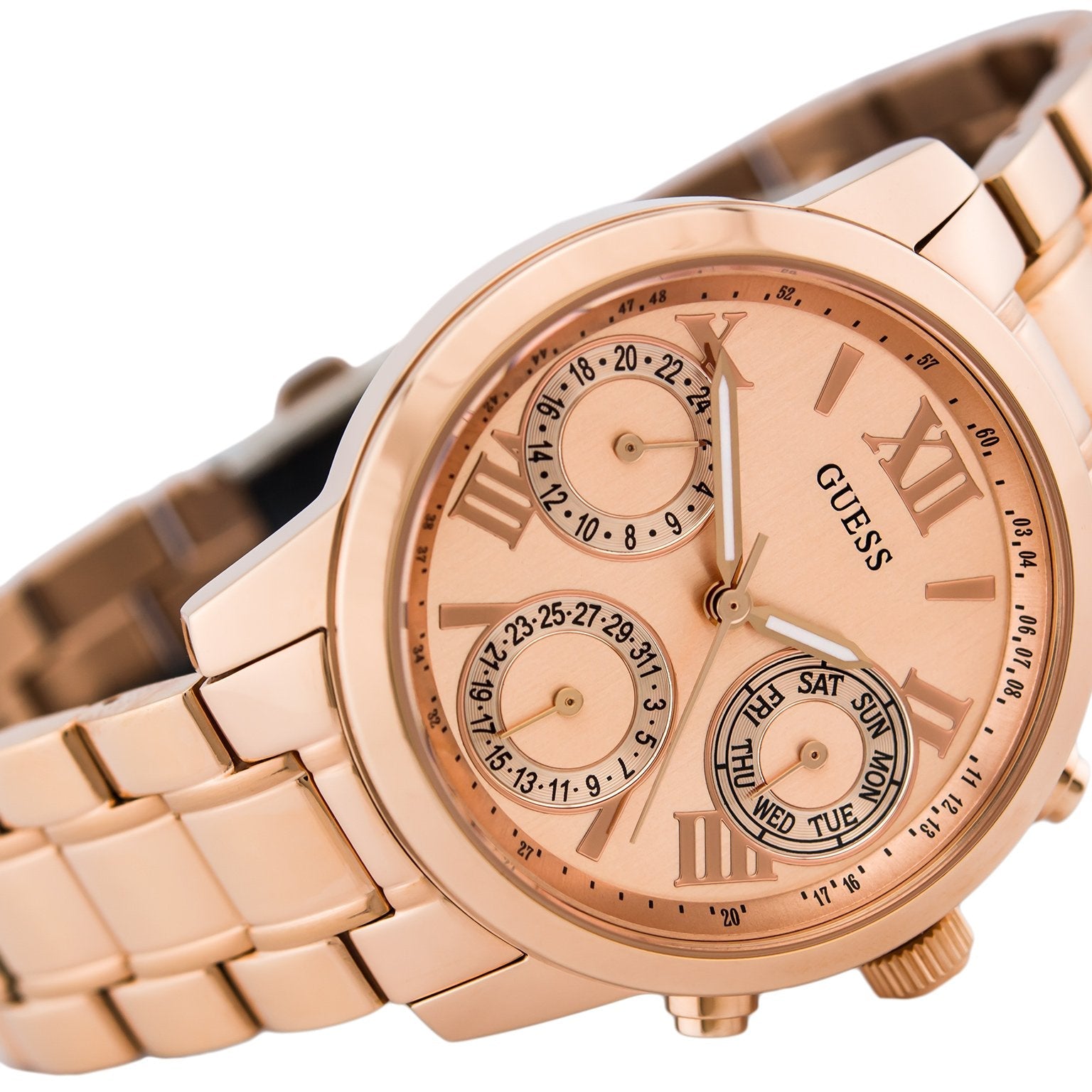 Guess W0448L3 Mini Sunrise Multi-Function Rose Dial Women's Watch