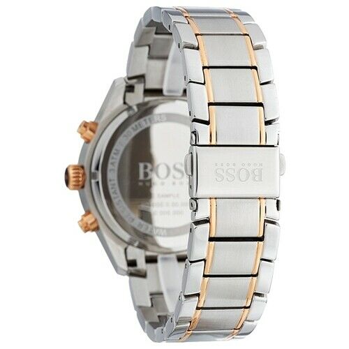 Hugo Boss HB1513473 Grand Quartz Black Dial Men's Watch