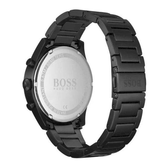 Hugo Boss HB1513714 Pioneer Black Steel Men's Watch