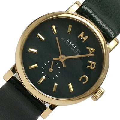 Marc By Marc Jacobs MBM1272 Green Dial Leather Band Women's Watch