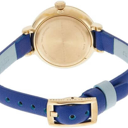 Marc By Marc Jacobs MBM1354 Sally White Dial Blue Leather Women's Watch