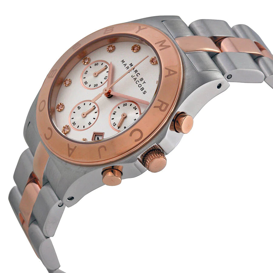 Marc by Marc Jacobs MBM3178 Chronograph Silver Dial Two-tone Women's Watch