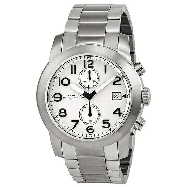 Marc by Marc Jacobs MBM5030 Larry White Dial Stainless Steel Men's Watch