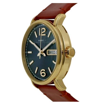 Marc By Marc Jacobs MBM5077 Fergus Green Dial Brown Leather Men's Watch