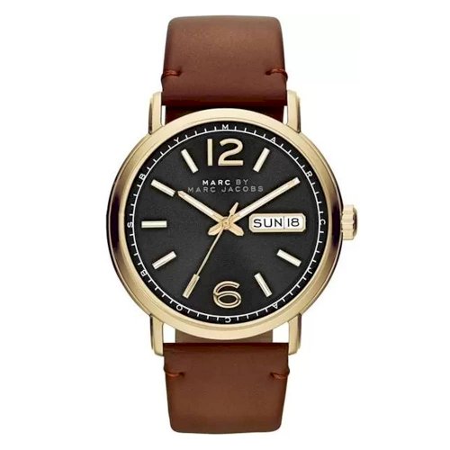 Marc By Marc Jacobs MBM5077 Fergus Green Dial Brown Leather Men's Watch