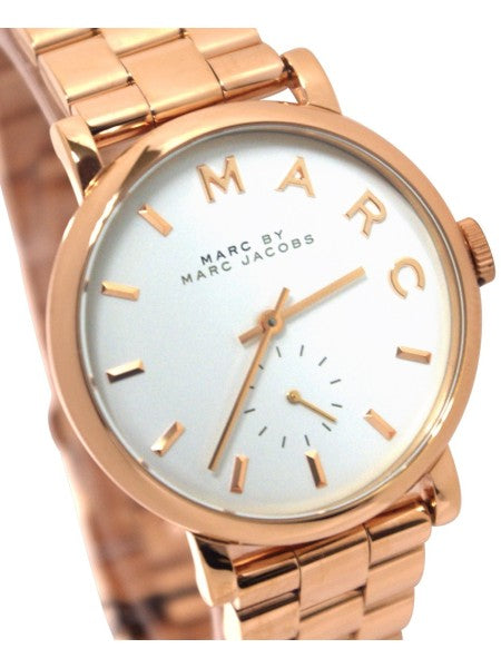 Marc Jacobs MBM3244 Gold White Dial Women's Watch