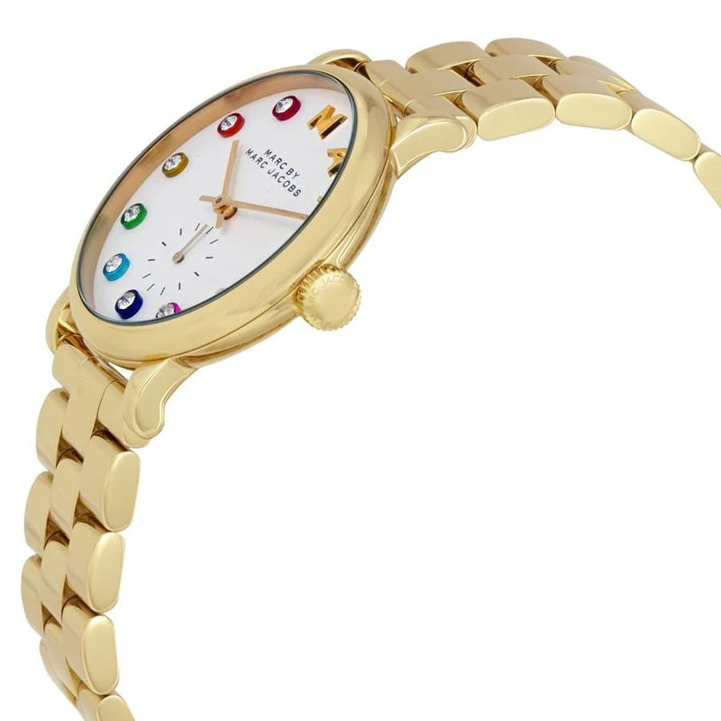 Marc Jacobs MBM3440 Baker White Dial Gold Women's Watch