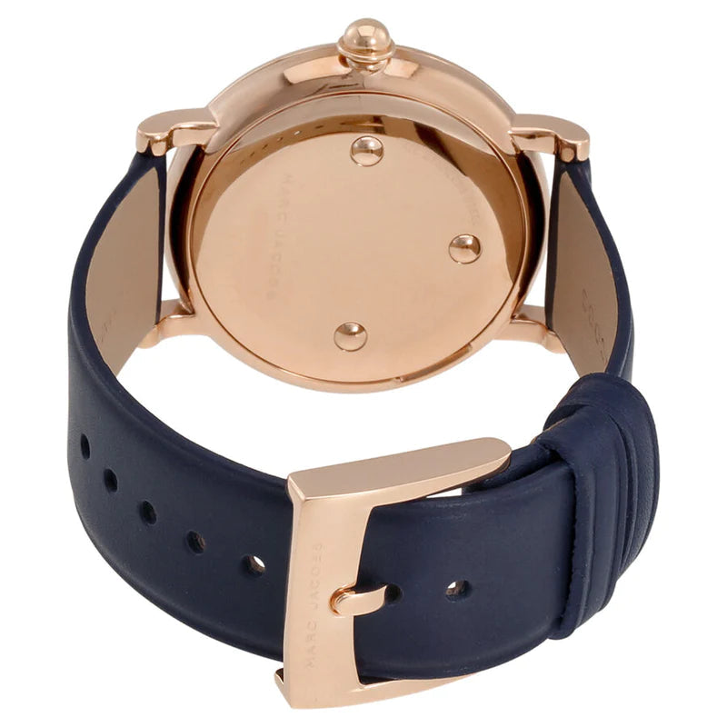 Marc Jacobs MJ1534 Roxy Navy Blue Dial Leather Women's Watch