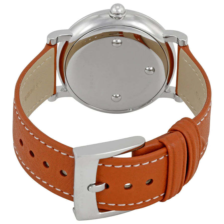 Marc Jacobs MJ1571 Roxy Quartz White Dial Brown Leather Women's Watch