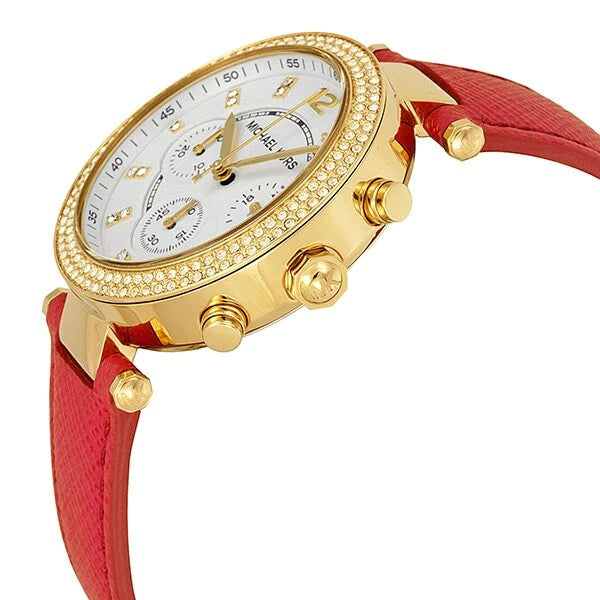 Michael Kors MK2297 Parkers Pink Leather Women's Watch