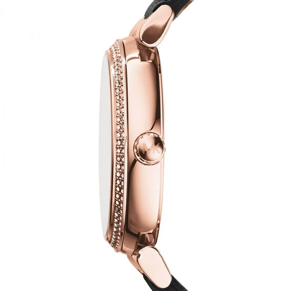Michael Kors MK2376 Catlin Black Leather Women's Watch