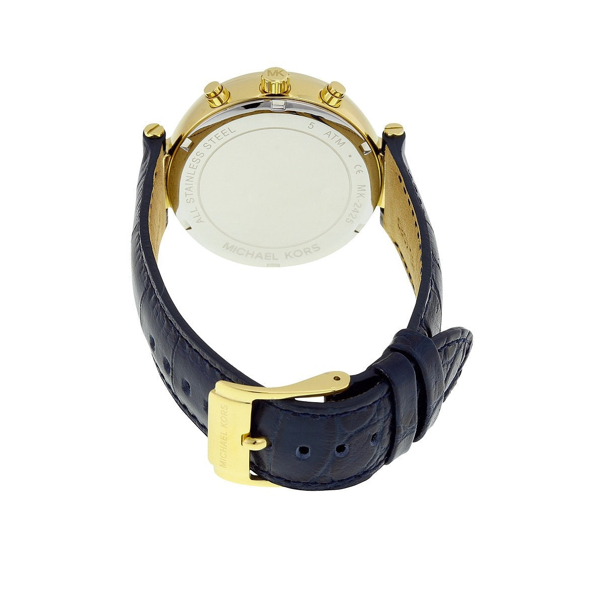 Michael Kors MK2425 Sayer Blue Dial Amber Blue Leather Women's Watch