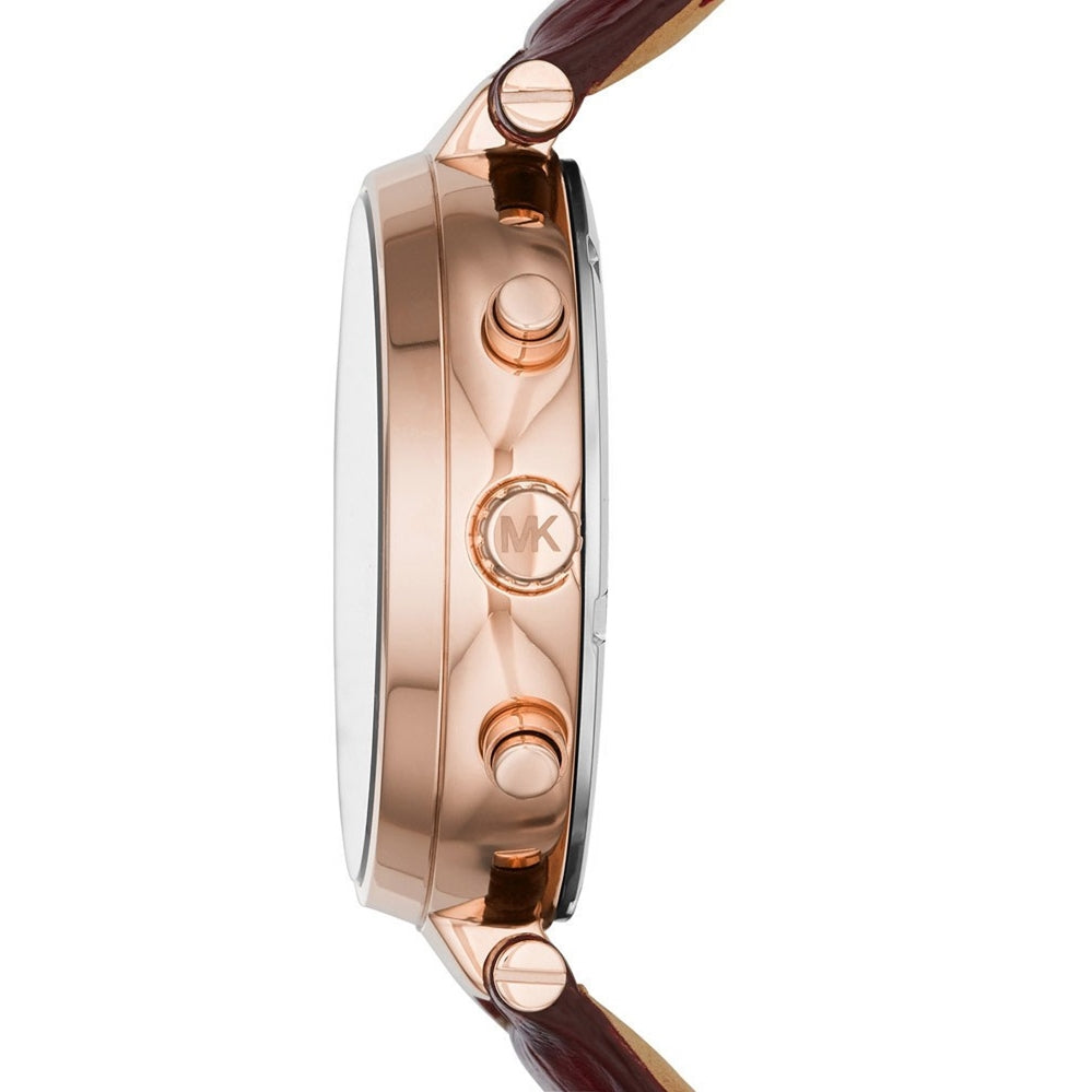 Michael Kors MK2426 Sawyer Burgundy Dial Burgundy Leather Women's Watch