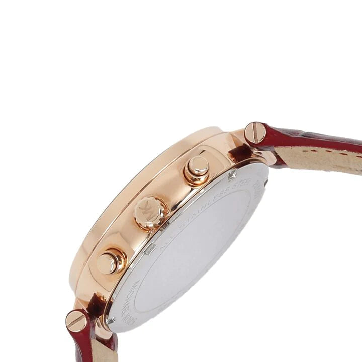 Michael Kors MK2426 Sawyer Burgundy Dial Burgundy Leather Women's Watch
