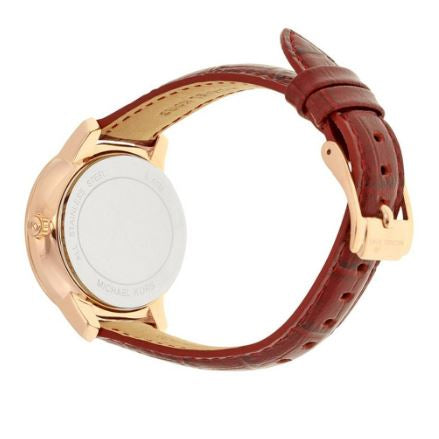 Michael Kors MK2430 Whitley Burgundy Dial Burgandy Leather Women's Watch