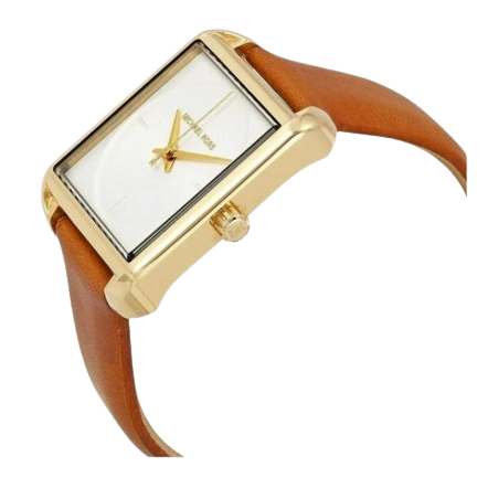 Michael Kors MK2584 Lake White Dial Light Brown Leather Women's Watch