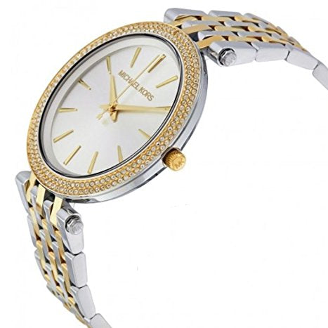 Michael Kors MK3215 Darci Silver Dial Two-tone Women's Watch