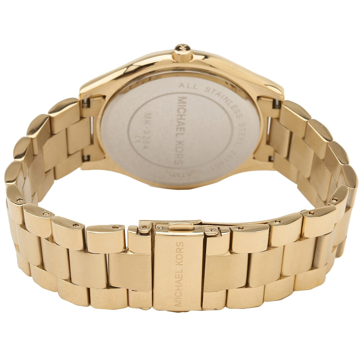 Michael Kors MK3264 Slim Runway Gold Pink Dial Women's Watch