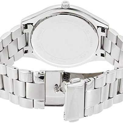 Michael Kors MK3379 Slim Runway Quartz Blue Dial Silver Steel Strap Women's Watch