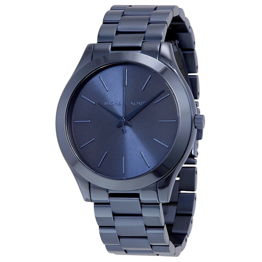 Michael Kors MK3419 Slim Runway Blue Dial Blue Ion-plated Women's Watch